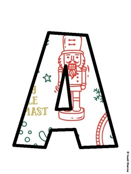 Christmas Bulletin Board Décor Kit, Christmas Bulletin Board Letters