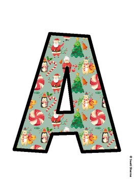 Christmas Bulletin Board Décor Kit, Christmas Bulletin Board Letters