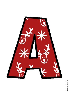 Christmas Bulletin Board Décor Kit, Christmas Bulletin Board Letters