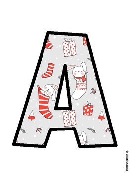 Christmas Bulletin Board Décor Kit, Christmas Bulletin Board Letters