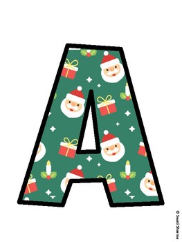 Christmas Bulletin Board Décor Kit, Christmas Bulletin Board Letters