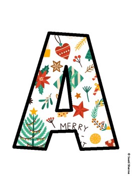 Christmas Bulletin Board Décor Kit, Christmas Bulletin Board Letters