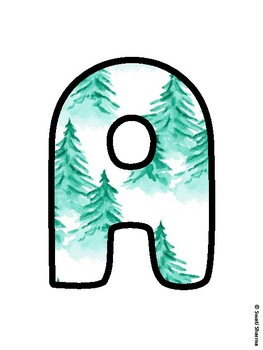 Christmas Bulletin Board Letters, Christmas Alphabet Posters
