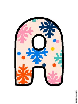 Christmas Bulletin Board Letters, Christmas Alphabet Posters