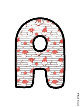 Christmas Bulletin Board Letters, Christmas Alphabet Posters