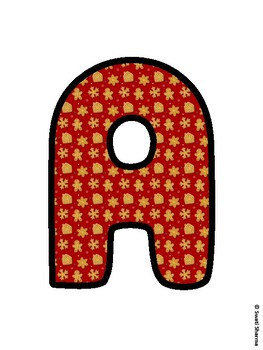 Christmas Bulletin Board Letters, Christmas Alphabet Posters