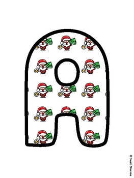 Christmas Bulletin Board Letters, Christmas Alphabet Posters