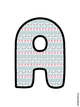 Christmas Bulletin Board Letters, Christmas Alphabet Posters