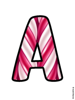 Christmas Bulletin Board Letters, Christmas Alphabet Posters