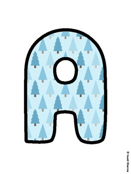 Christmas Bulletin Board Letters, Christmas Alphabet Posters