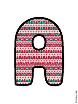 Christmas Bulletin Board Letters, Christmas Alphabet Posters