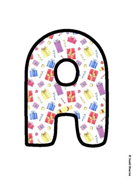 Christmas Bulletin Board Letters, Christmas Alphabet Posters