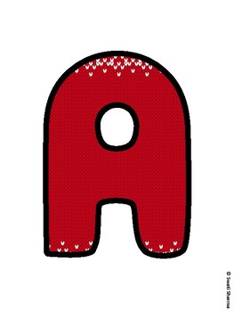 Christmas Bulletin Board Letters, Christmas Alphabet Posters