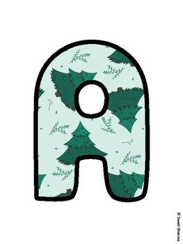 Christmas Bulletin Board Letters, Christmas Alphabet Posters