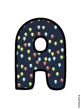 Christmas Bulletin Board Letters, Christmas Alphabet Posters