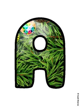 Christmas Bulletin Board Letters, Christmas Alphabet Posters