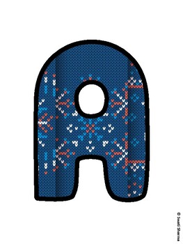Christmas Bulletin Board Letters, Christmas Alphabet Posters