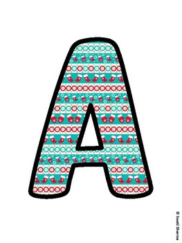 Christmas Bulletin Board Letters, Christmas Alphabet Posters