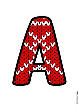 Christmas Bulletin Board Letters, Christmas Alphabet Posters