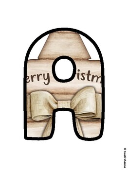 Christmas Bulletin Board Letters, Christmas Alphabet Posters