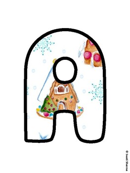 Christmas Bulletin Board Letters, Christmas Alphabet Posters