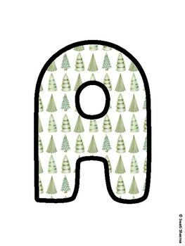 Christmas Bulletin Board Letters, Christmas Alphabet Posters