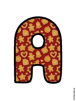 Christmas Bulletin Board Letters, Christmas Alphabet Posters