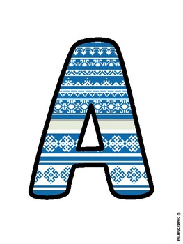 Christmas Bulletin Board Letters, Christmas Alphabet Posters