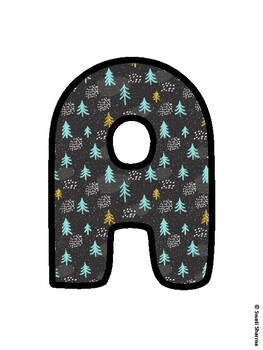 Christmas Bulletin Board Letters, Christmas Alphabet Posters