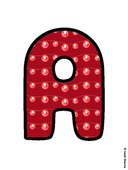 Christmas Bulletin Board Letters, Christmas Alphabet Posters