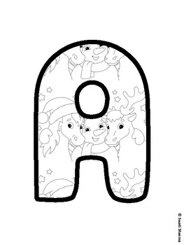 Christmas Bulletin Board Letters, Christmas Alphabet Posters