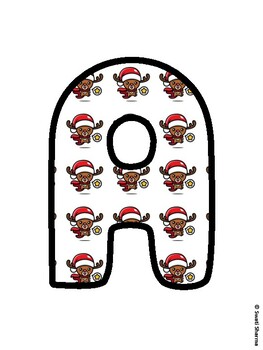 Christmas Bulletin Board Letters, Christmas Alphabet Posters