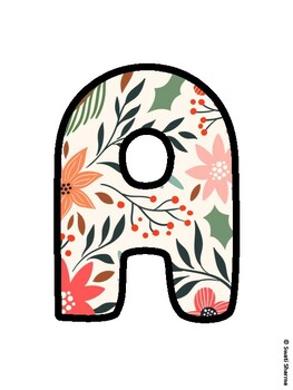 Christmas Bulletin Board Letters, Christmas Alphabet Posters