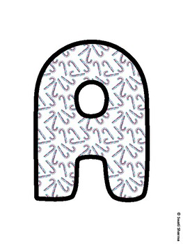 Christmas Bulletin Board Letters, Christmas Alphabet Posters
