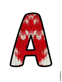Christmas Bulletin Board Letters, Christmas Alphabet Posters