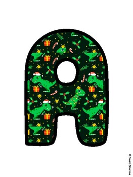 Christmas Bulletin Board Letters, Christmas Alphabet Posters
