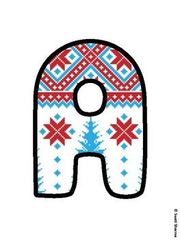 Christmas Bulletin Board Letters, Christmas Alphabet Posters