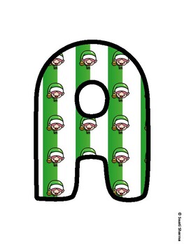 Christmas Bulletin Board Letters, Christmas Alphabet Posters