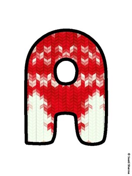 Christmas Bulletin Board Letters, Christmas Alphabet Posters