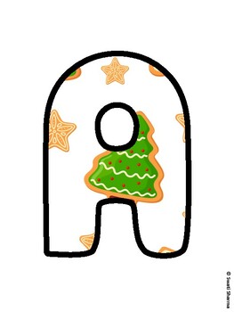 Christmas Bulletin Board Letters, Christmas Alphabet Posters