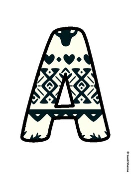 Christmas Bulletin Board Letters, Christmas Alphabet Posters