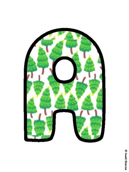 Christmas Bulletin Board Letters, Christmas Alphabet Posters