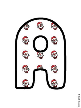 Christmas Bulletin Board Letters, Christmas Alphabet Posters