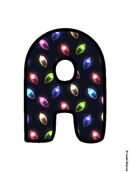 Christmas Bulletin Board Letters, Christmas Alphabet Posters