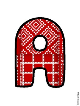 Christmas Bulletin Board Letters, Christmas Alphabet Posters