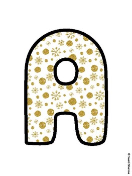 Christmas Bulletin Board Letters, Christmas Alphabet Posters