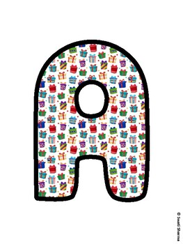 Christmas Bulletin Board Letters, Christmas Alphabet Posters