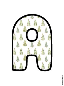 Christmas Bulletin Board Letters, Christmas Alphabet Posters