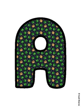 Christmas Bulletin Board Letters, Christmas Alphabet Posters