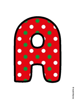Christmas Bulletin Board Letters, Christmas Alphabet Posters